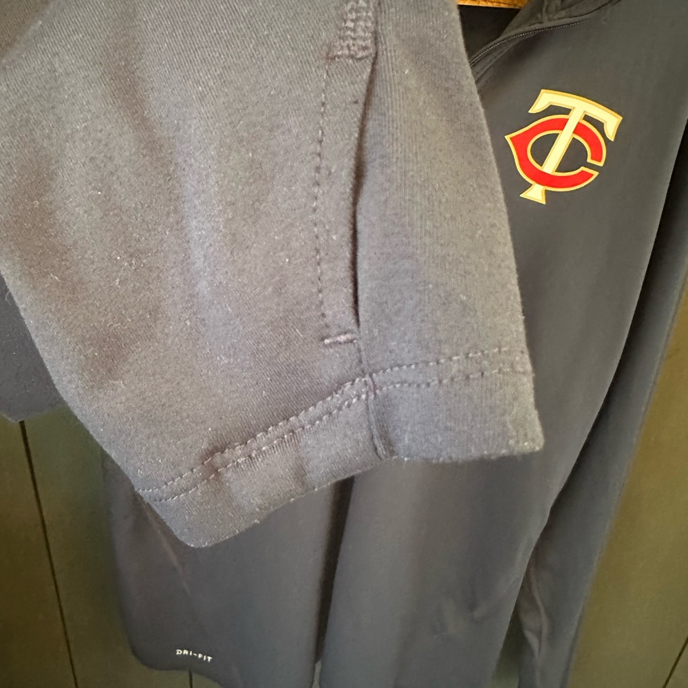 Nike Dri Fit Navy Blue MN Twins Quarter-Zip‎ Top size Large - Picture 7 of 12